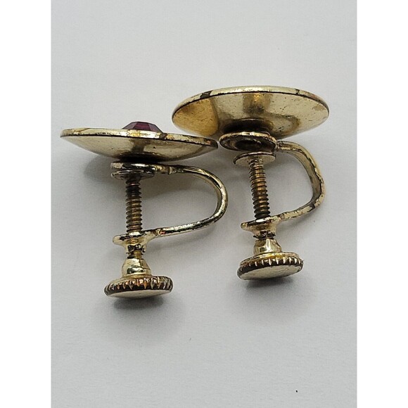 Red Lot of Red Clip on Earrings Vintage - Picture 7 of 7